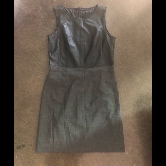 Theory ‘Tirionne C Dress with Leather Top’ - Picture 6 of 8